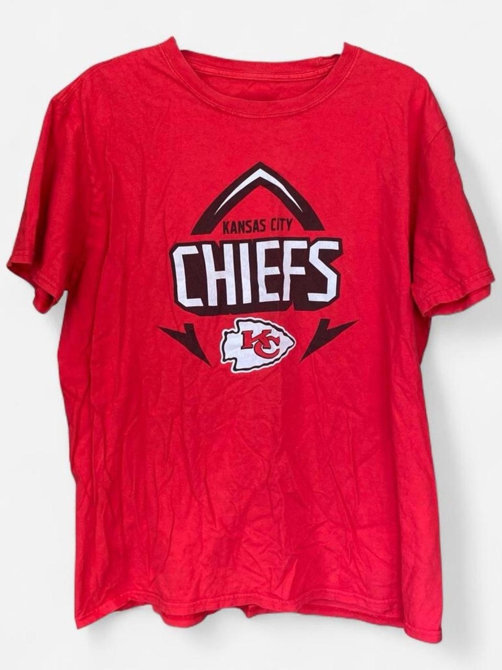 Y2K Kansas City Chiefs NFL Team Apparel T-shirt KC Travis Kelce Football Red